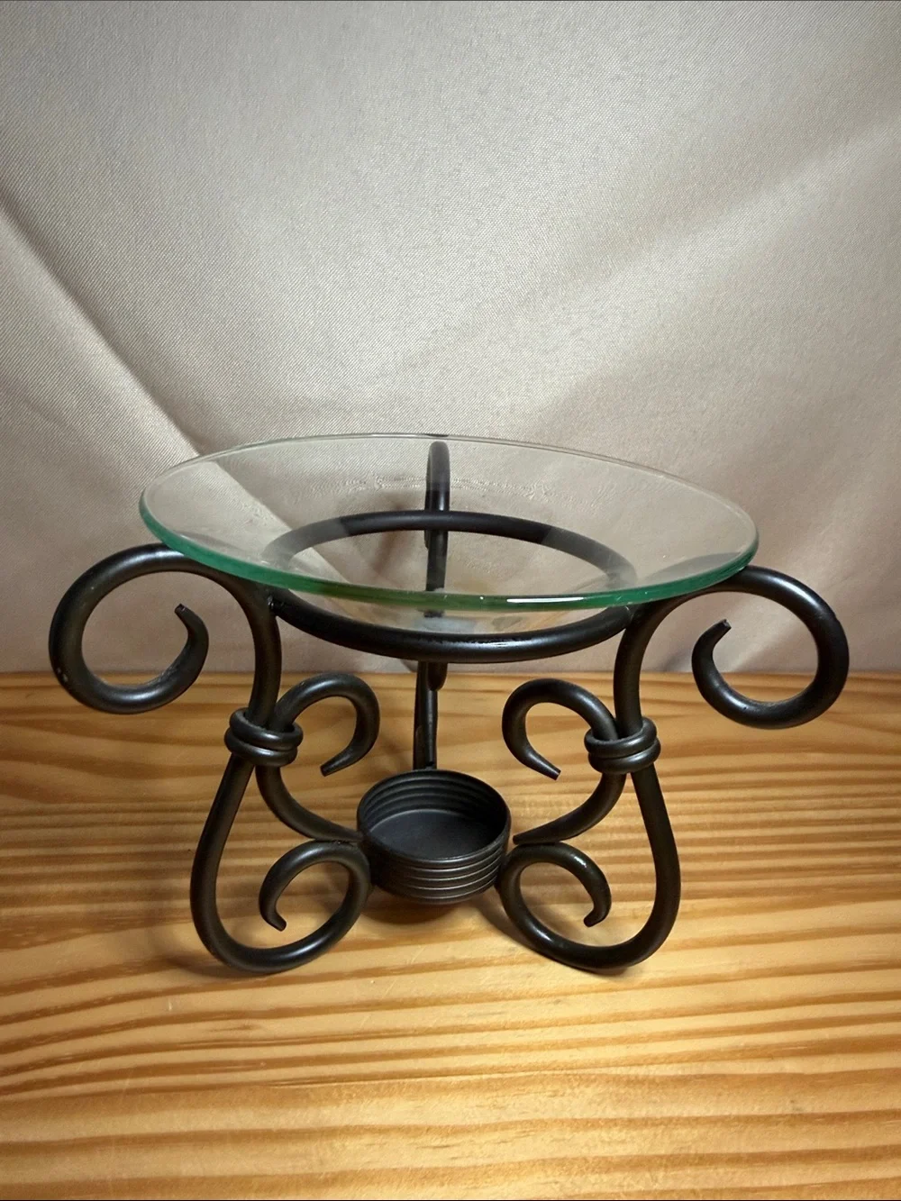Vintage PartyLite Antique Brass Aroma Melts Warmer P8016 Boxed